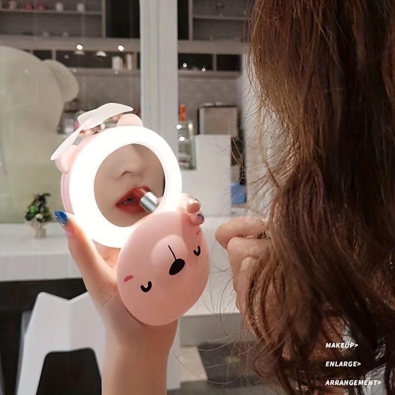 Cute Piggy Pocket LED Fan (Best Gift For Your Loved Ones) 💖