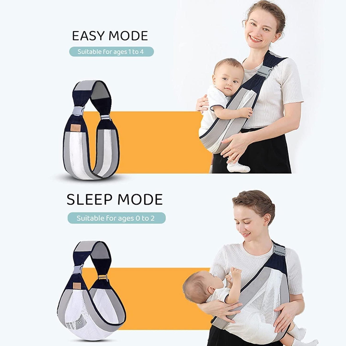 Hands-Free Soft Baby Carrier –  for Newborns (0 to 2 Years)