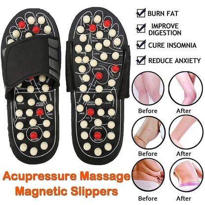 Acupressure and Magnetic Therapy Paduka Slippers for (Full Body Blood Circulation) For Men and Women