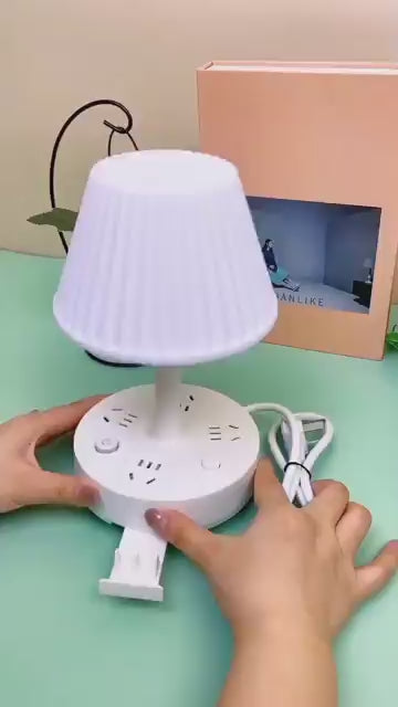 3 in 1 Dimmable LED Table Lamp (LIGHT+ CHARGING POINTS +MOBILE STAND)